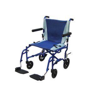 Drive Medical TranSport Aluminum Transport Chair - Supports up to 250 lbs, Pack of 1, TS19
